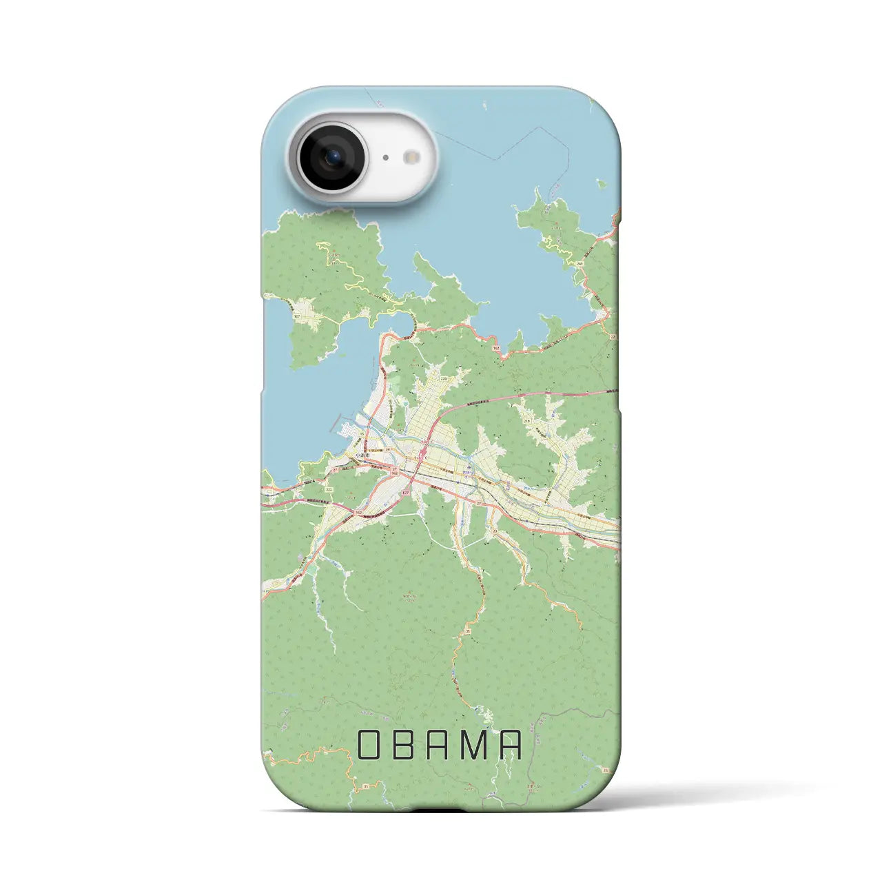 【小浜(福井県)】地図柄iPhoneケース(バックカバータイプ)