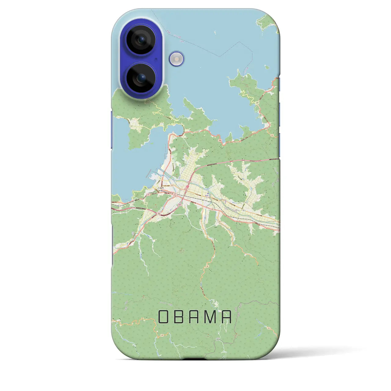 【小浜(福井県)】地図柄iPhoneケース(バックカバータイプ)ナチュラル・iPhone 16 Pro Max 用