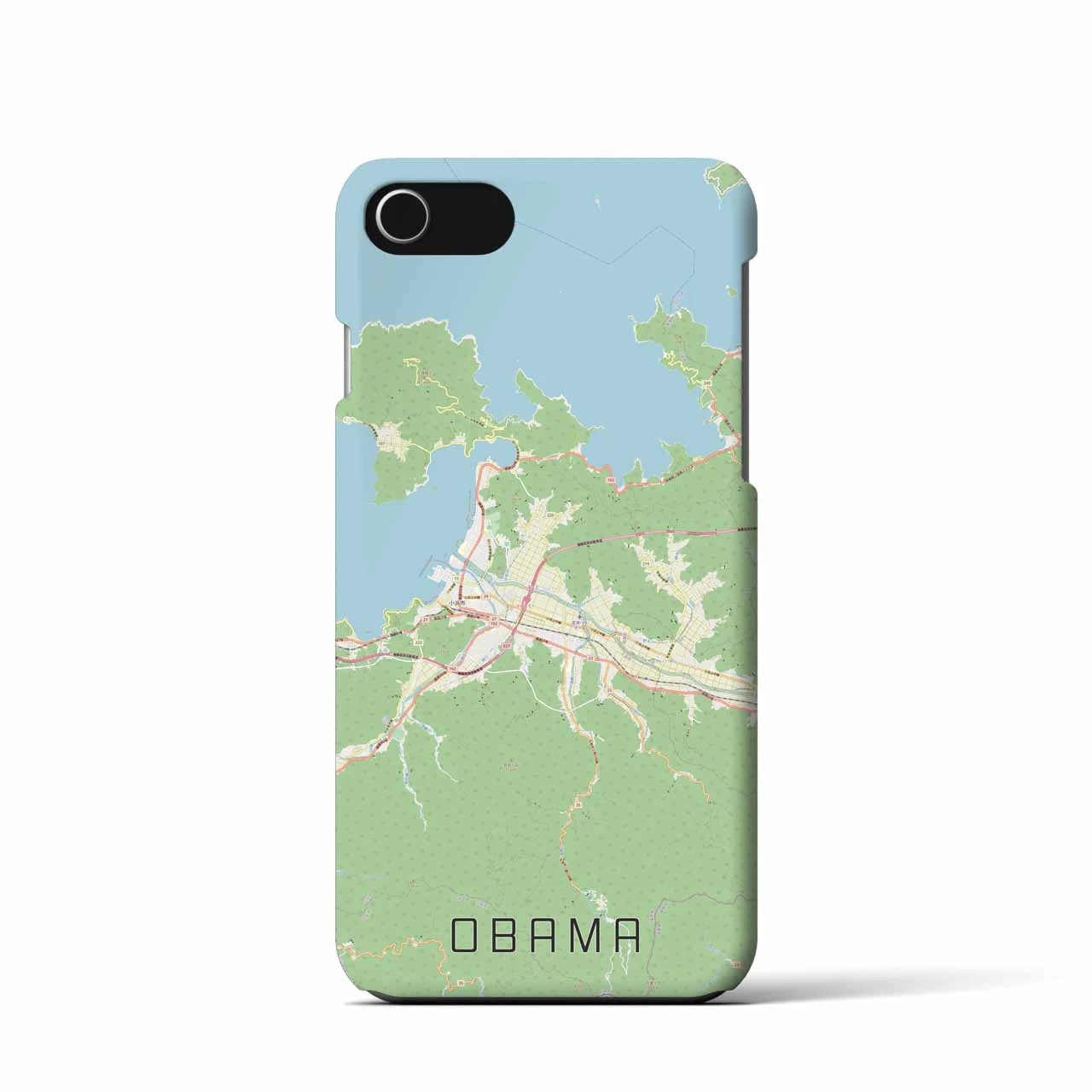 【小浜(福井県)】地図柄iPhoneケース(バックカバータイプ)