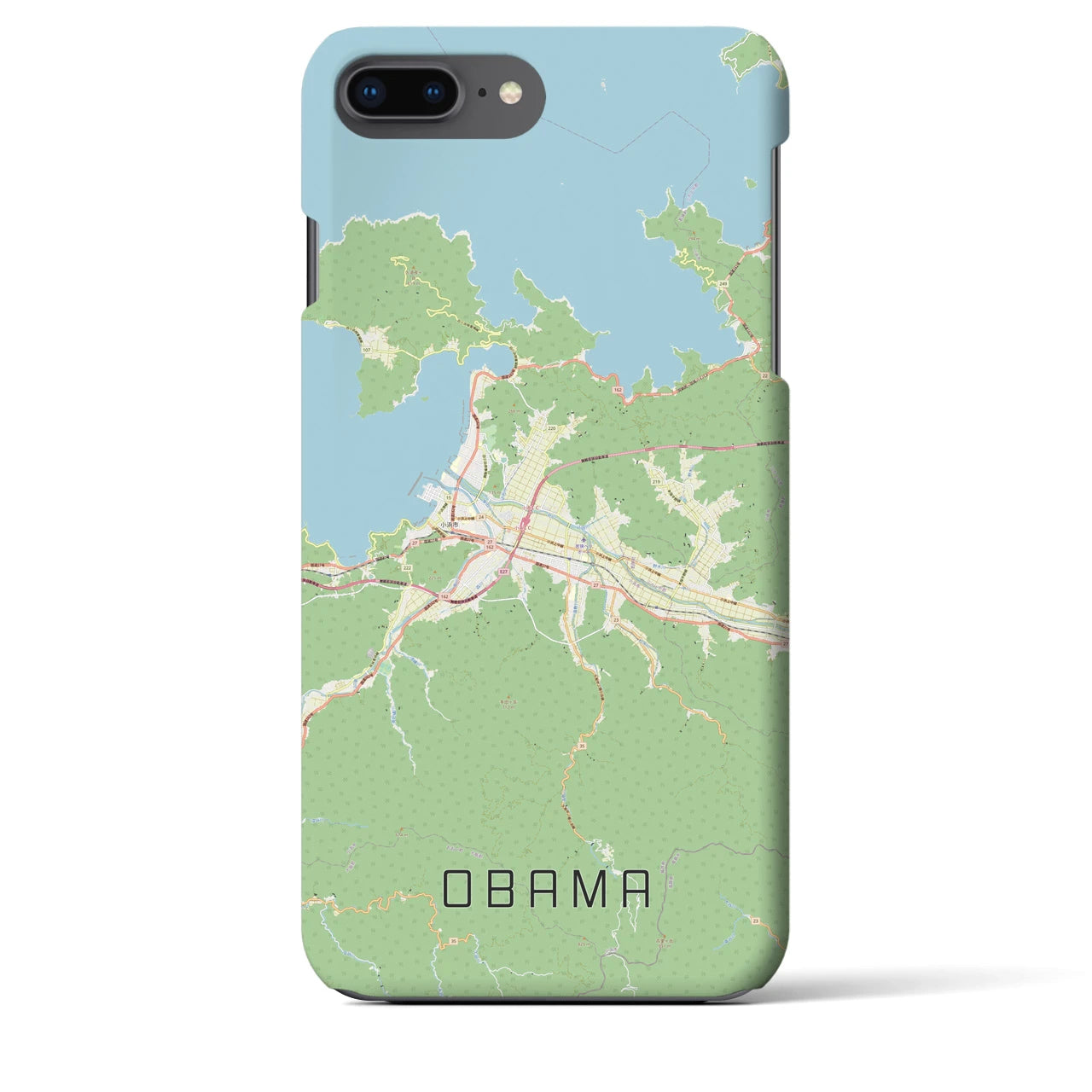 【小浜(福井県)】地図柄iPhoneケース(バックカバータイプ)