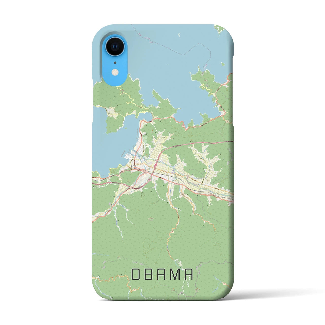 【小浜(福井県)】地図柄iPhoneケース(バックカバータイプ)