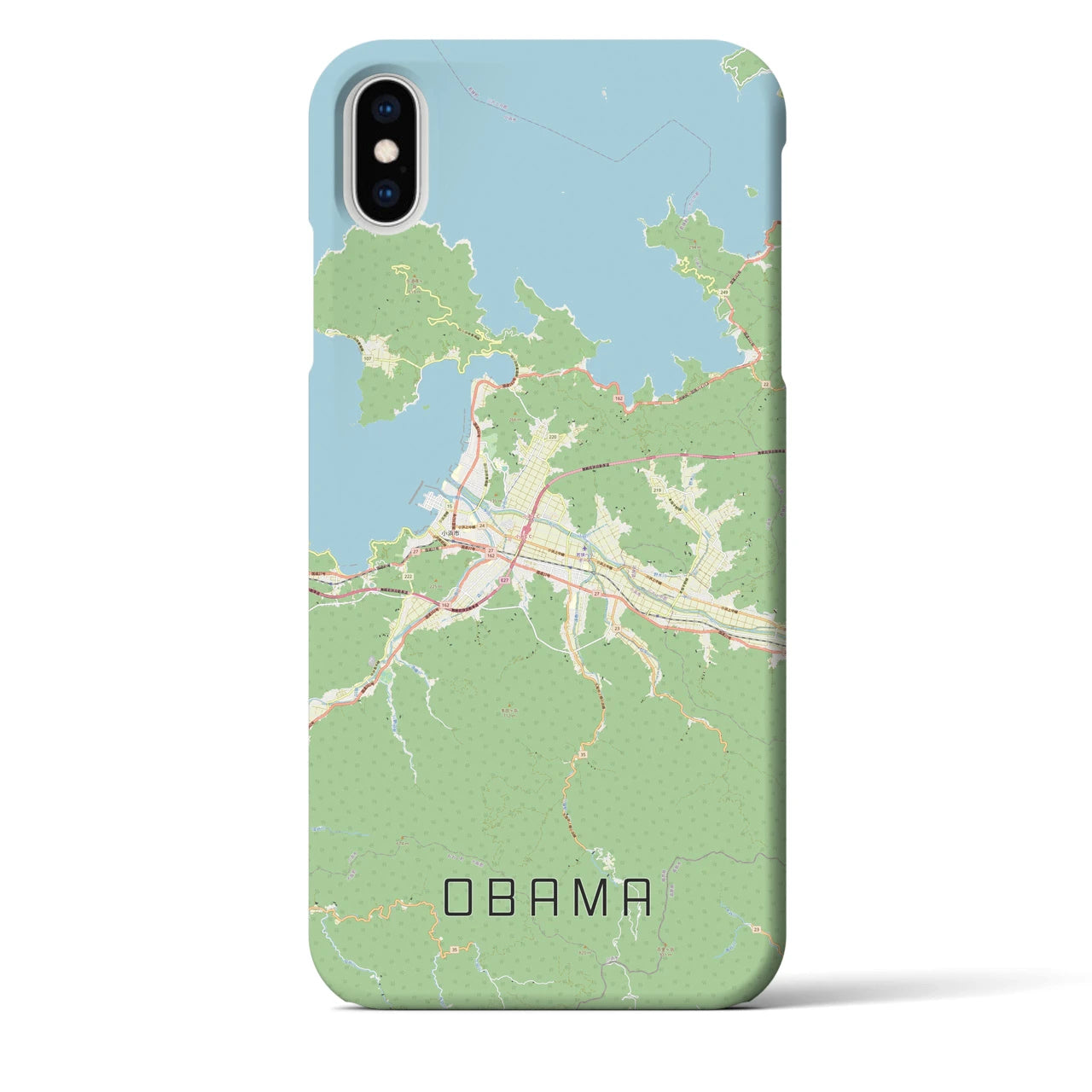 【小浜(福井県)】地図柄iPhoneケース(バックカバータイプ)