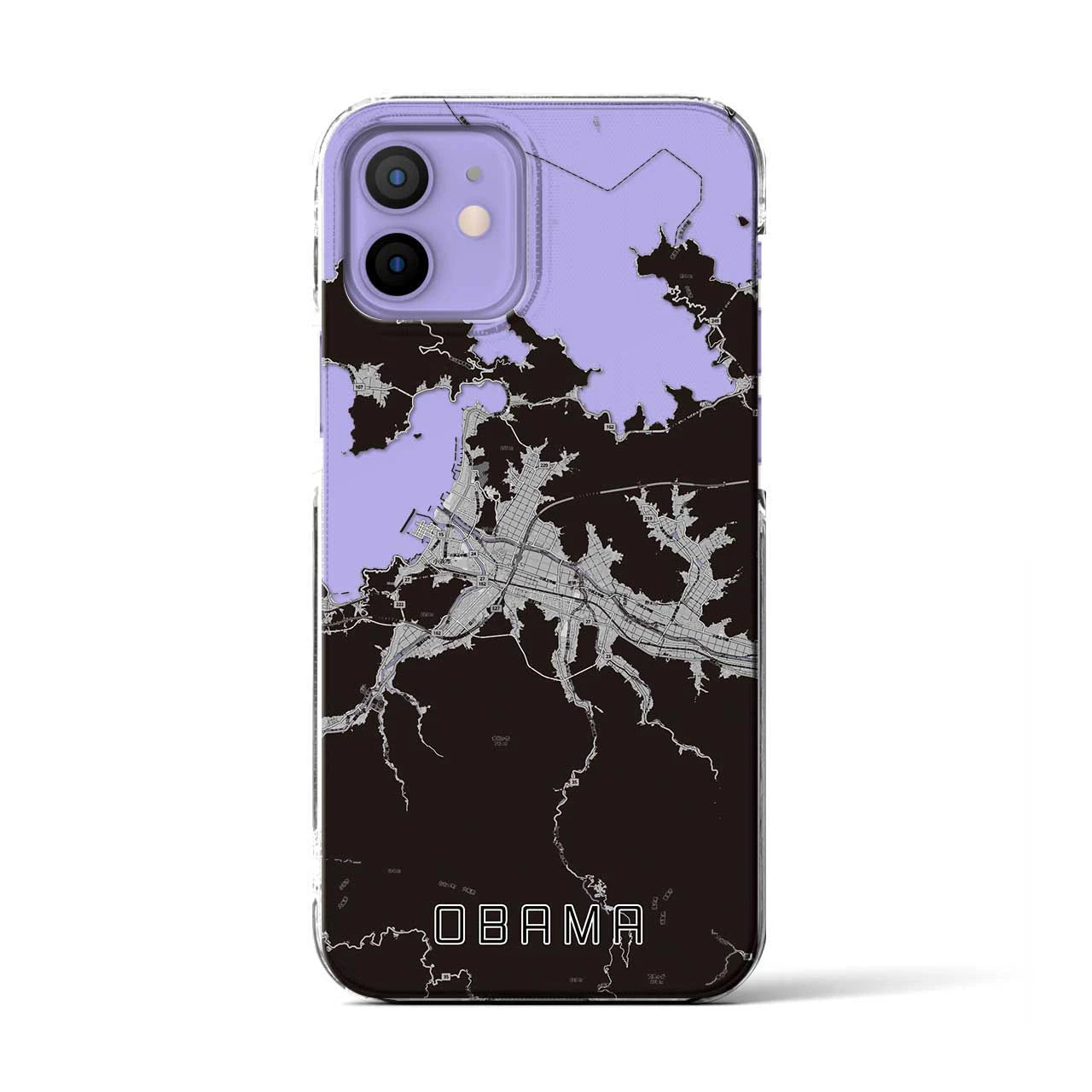 【小浜(福井県)】地図柄iPhoneケース(クリアタイプ)