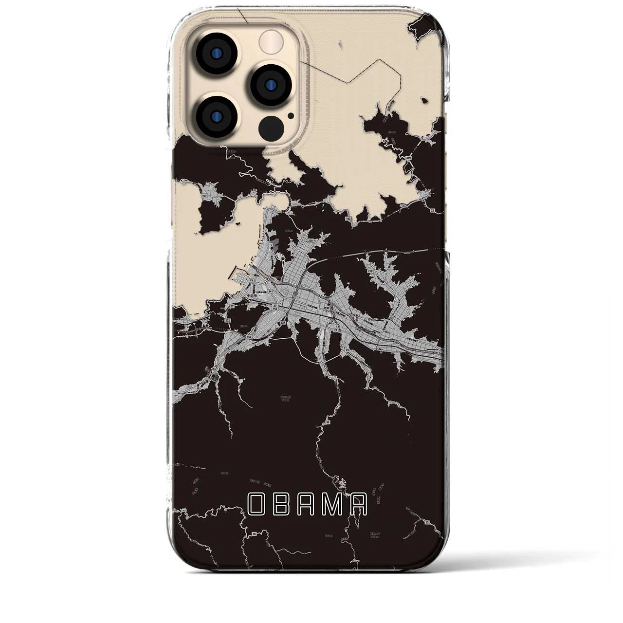 【小浜(福井県)】地図柄iPhoneケース(クリアタイプ)