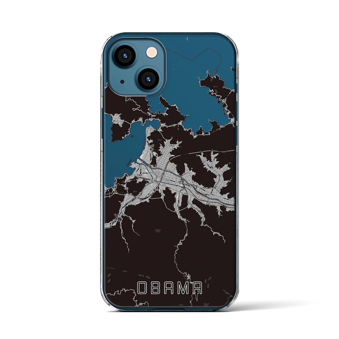 【小浜(福井県)】地図柄iPhoneケース(クリアタイプ)