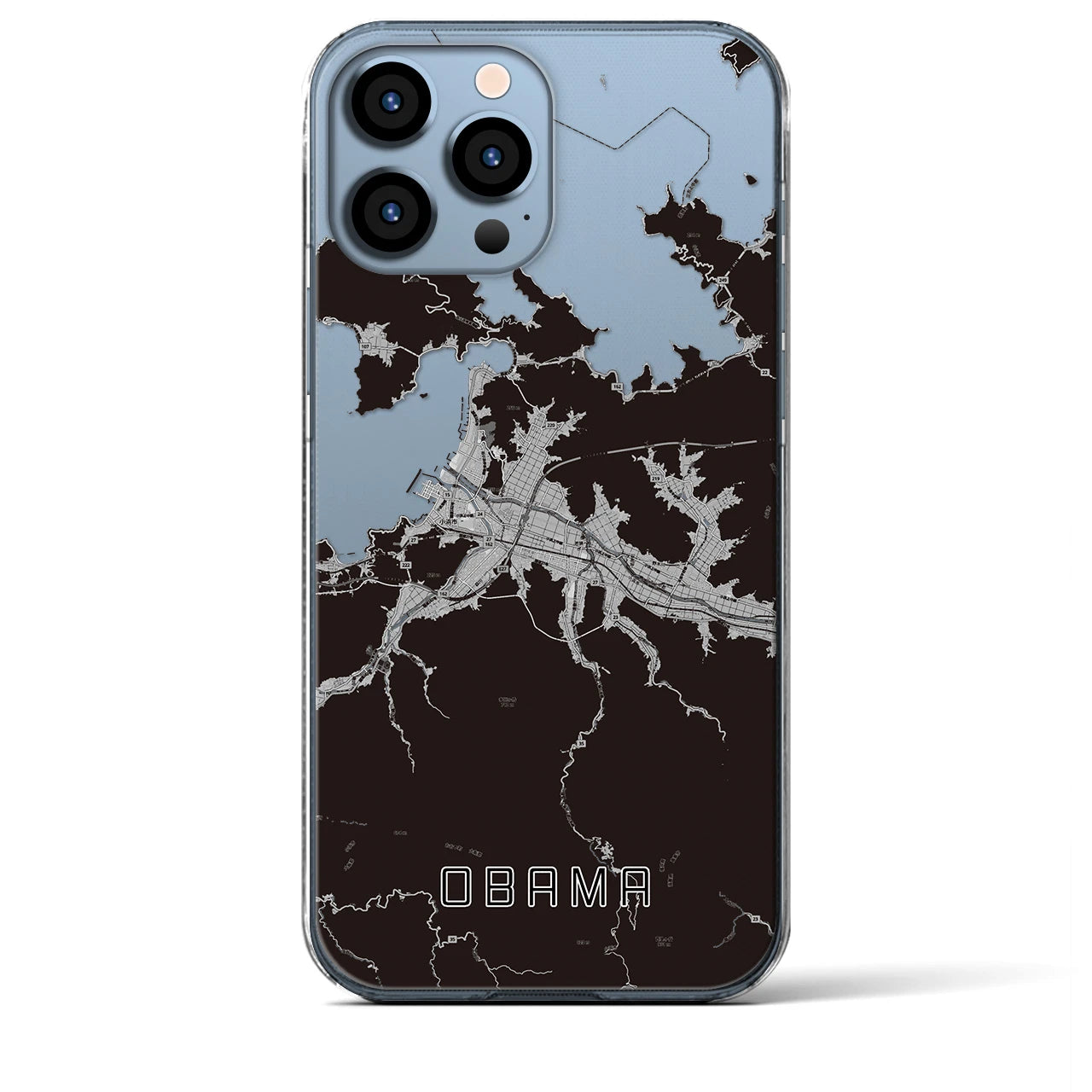 【小浜(福井県)】地図柄iPhoneケース(クリアタイプ)