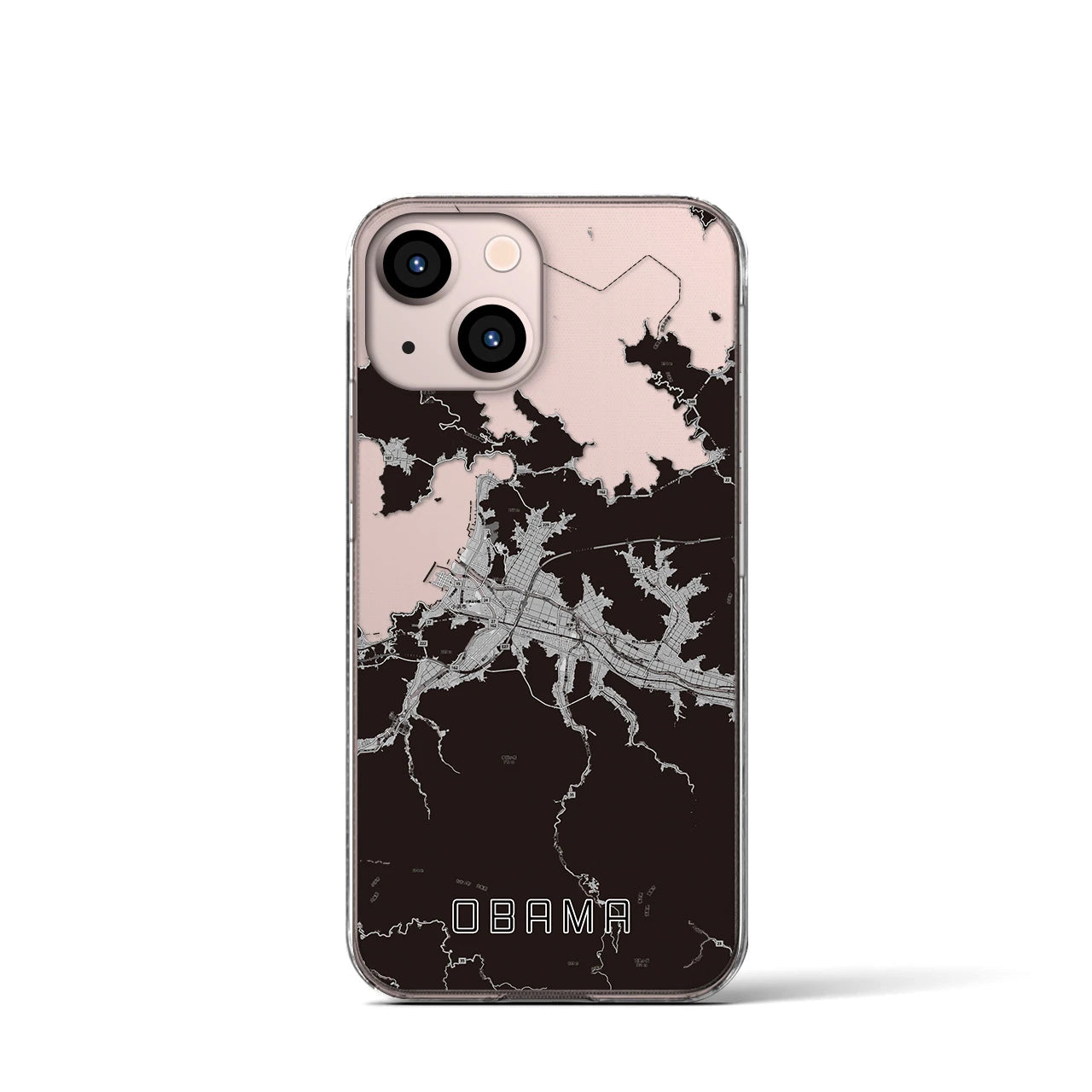 【小浜(福井県)】地図柄iPhoneケース(クリアタイプ)