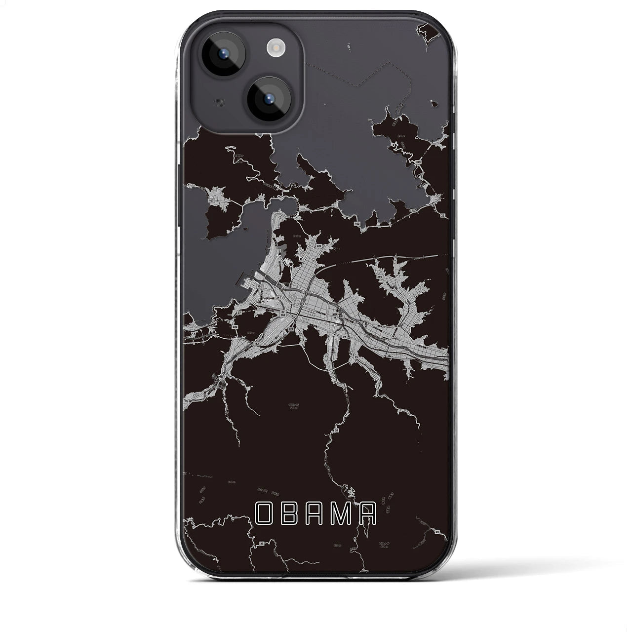 【小浜(福井県)】地図柄iPhoneケース(クリアタイプ)