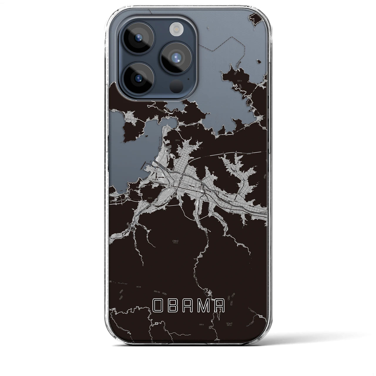 【小浜(福井県)】地図柄iPhoneケース(クリアタイプ)