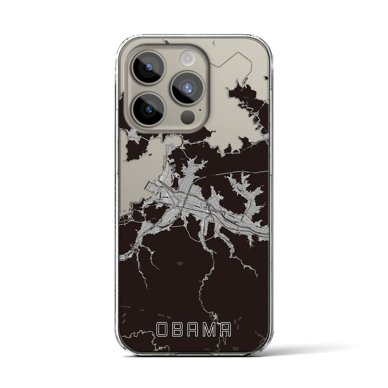 【小浜(福井県)】地図柄iPhoneケース(クリアタイプ)