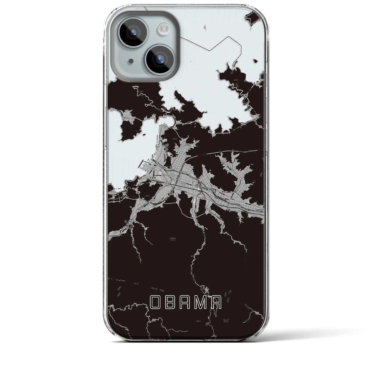 【小浜(福井県)】地図柄iPhoneケース(クリアタイプ)