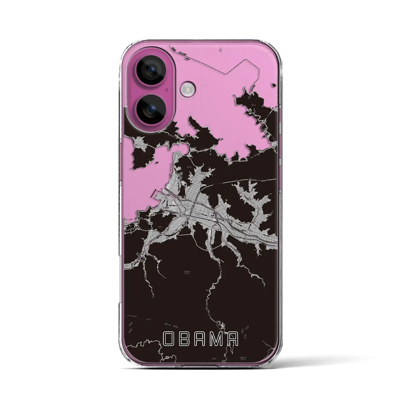 【小浜(福井県)】地図柄iPhoneケース(クリアタイプ)