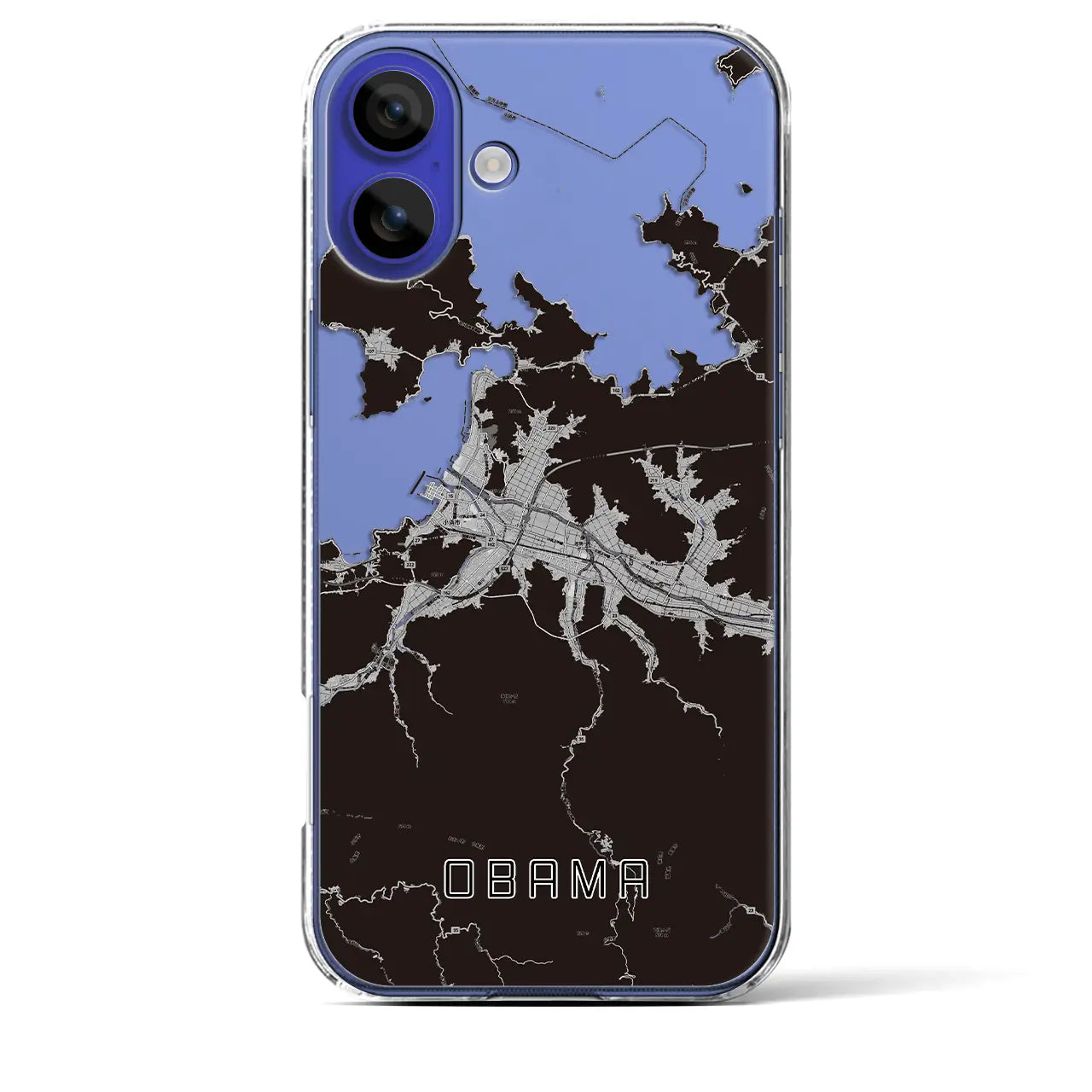 【小浜(福井県)】地図柄iPhoneケース(クリアタイプ)