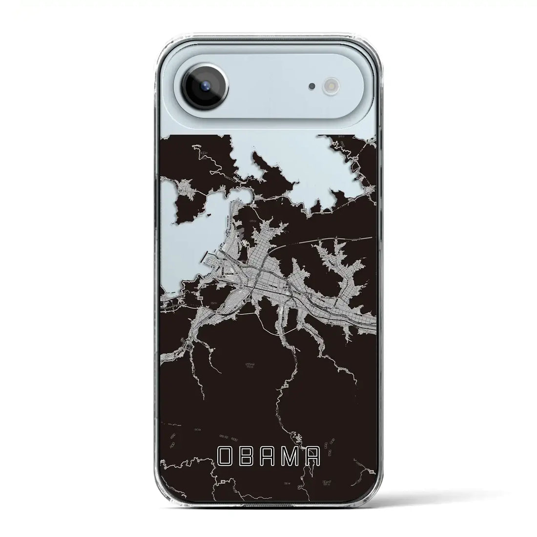 【小浜(福井県)】地図柄iPhoneケース(クリアタイプ)モノトーン・iPhone 17 Pro Max 用