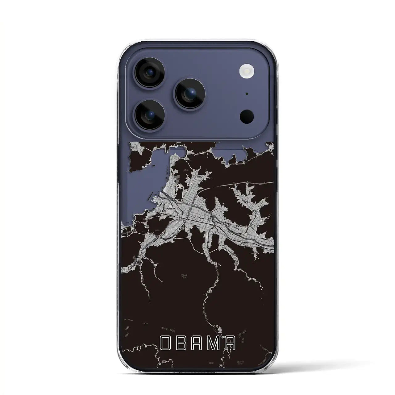 【小浜(福井県)】地図柄iPhoneケース(クリアタイプ)