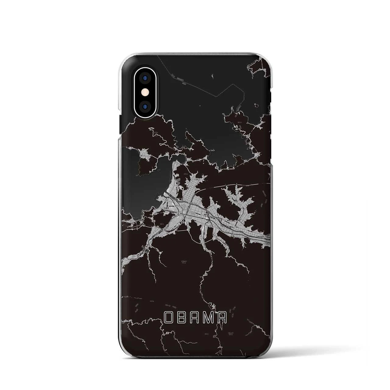 【小浜(福井県)】地図柄iPhoneケース(クリアタイプ)