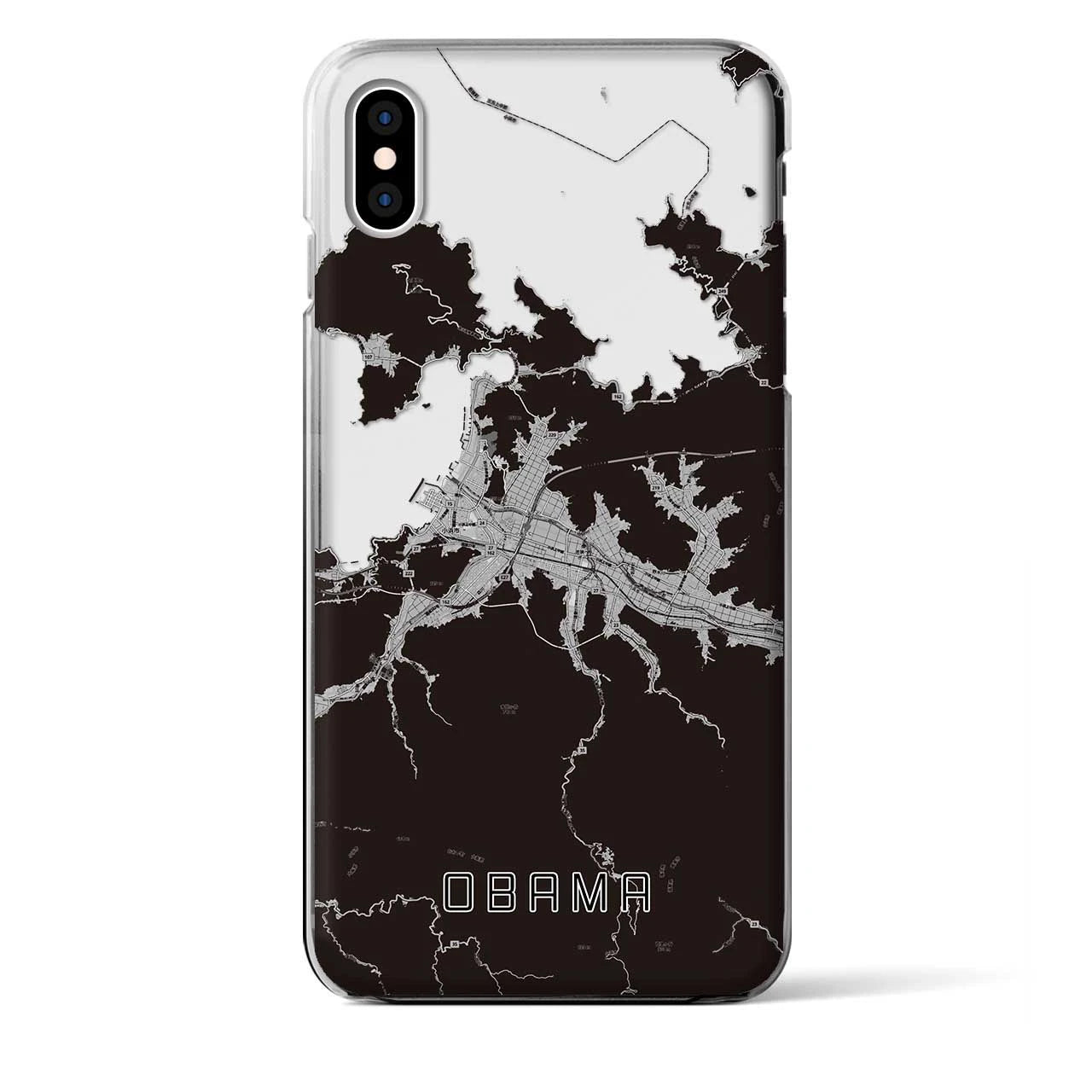 【小浜(福井県)】地図柄iPhoneケース(クリアタイプ)