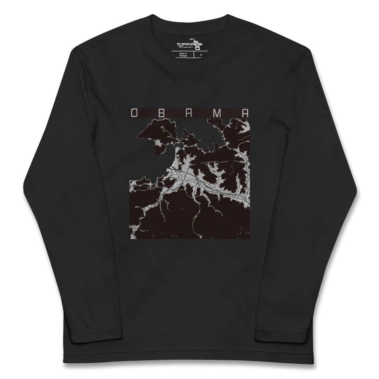 【小浜(福井県)】地図柄ロングスリーブTシャツ