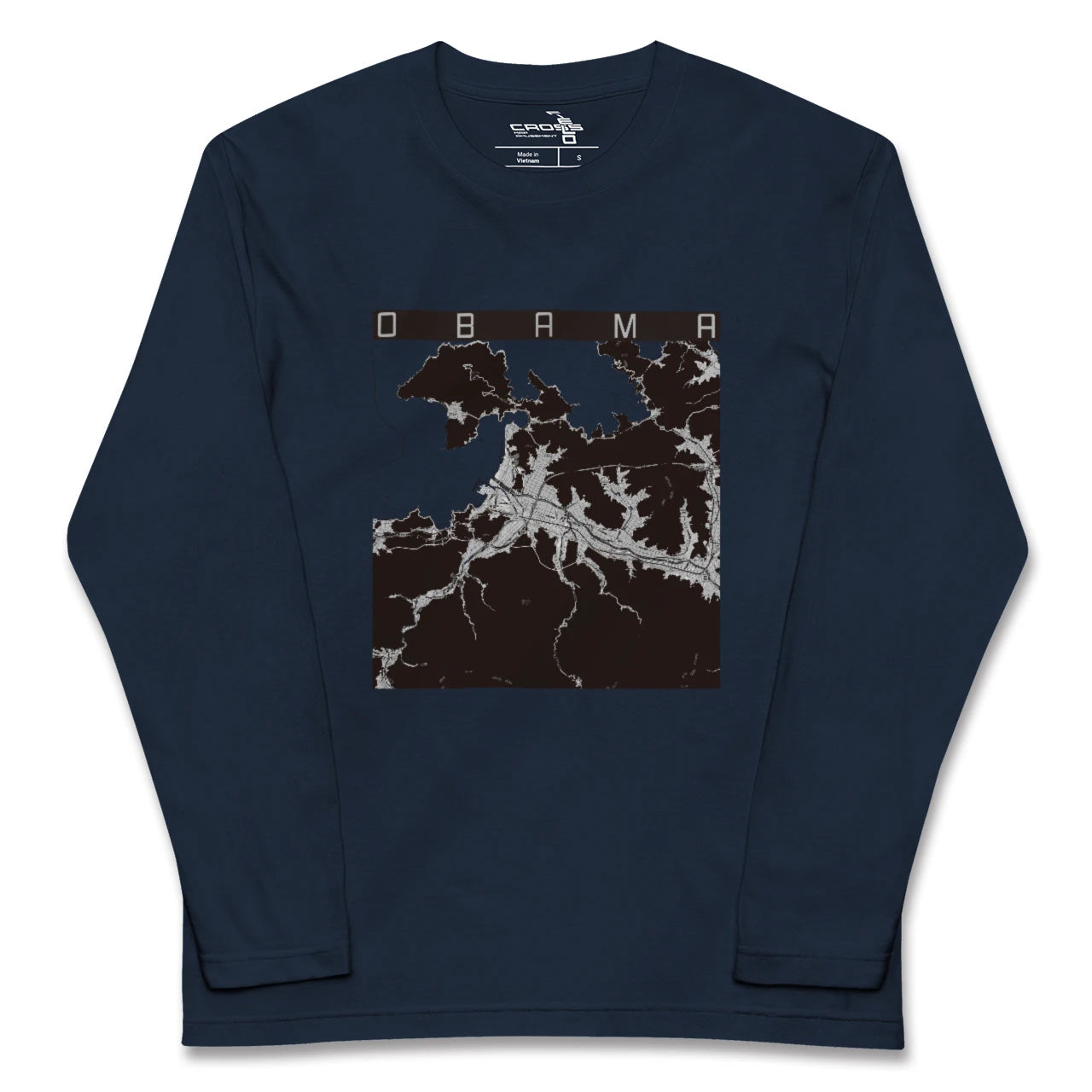 【小浜(福井県)】地図柄ロングスリーブTシャツ