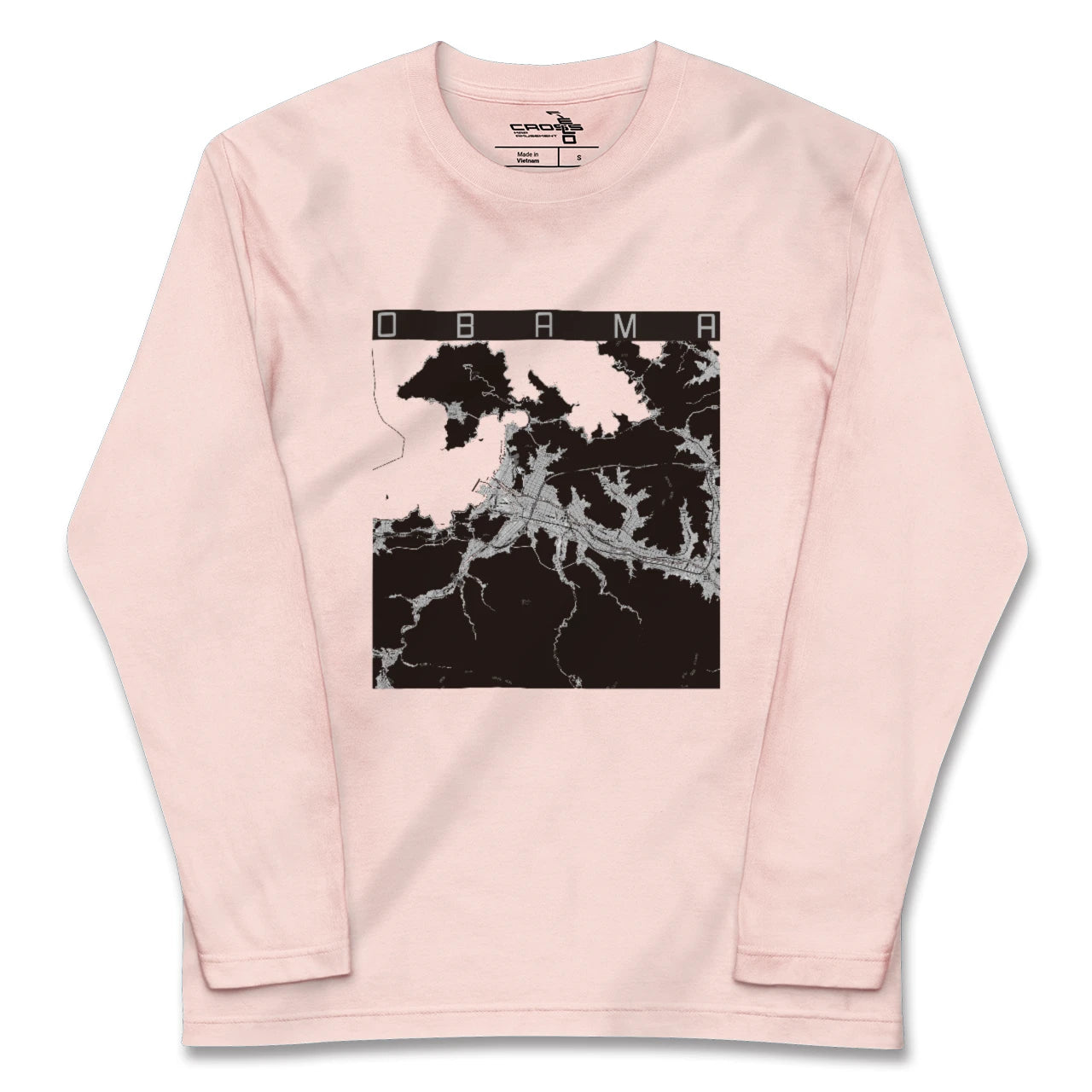 【小浜(福井県)】地図柄ロングスリーブTシャツ