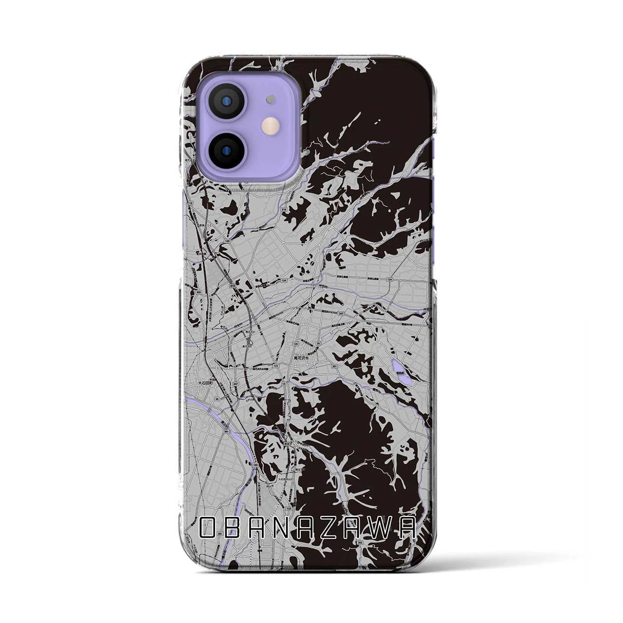 【尾花沢(山形県)】地図柄iPhoneケース(クリアタイプ)