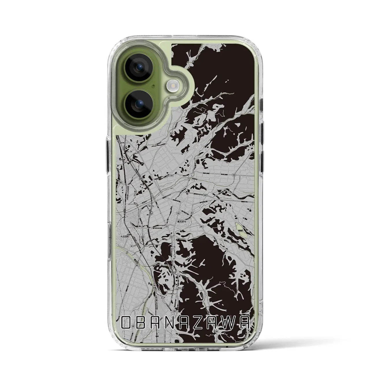 【尾花沢(山形県)】地図柄iPhoneケース(MagSafeタイプ)