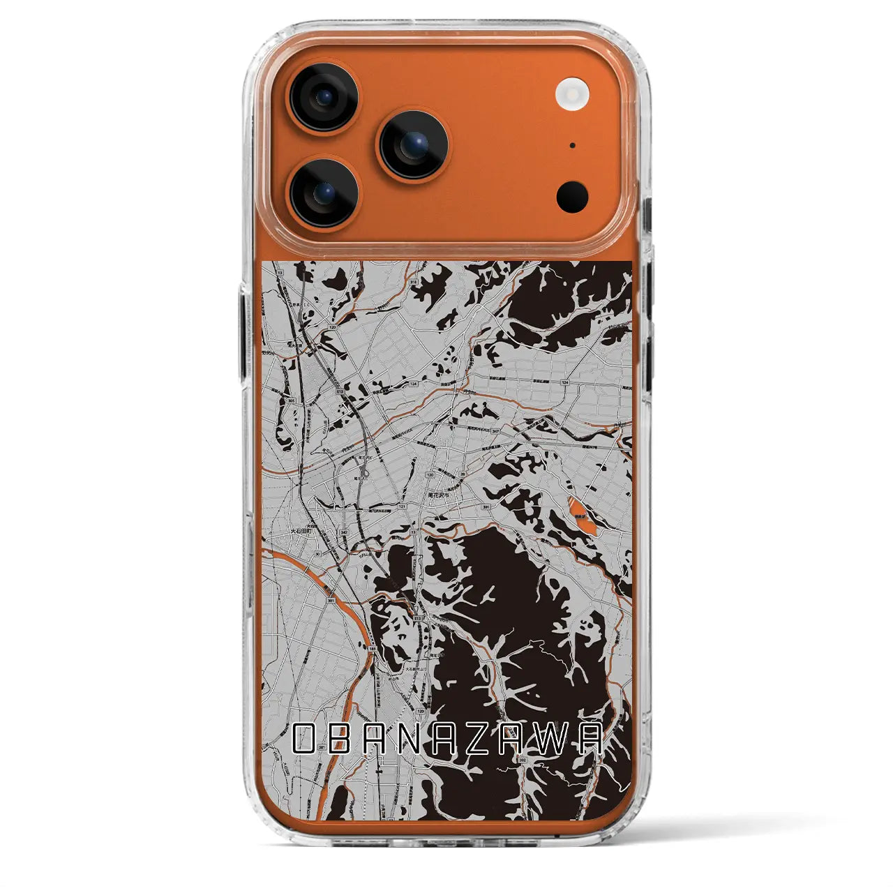 【尾花沢(山形県)】地図柄iPhoneケース(MagSafeタイプ)