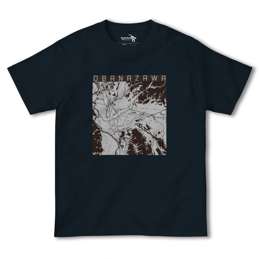 【尾花沢(山形県)】地図柄ヘビーウェイトTシャツ