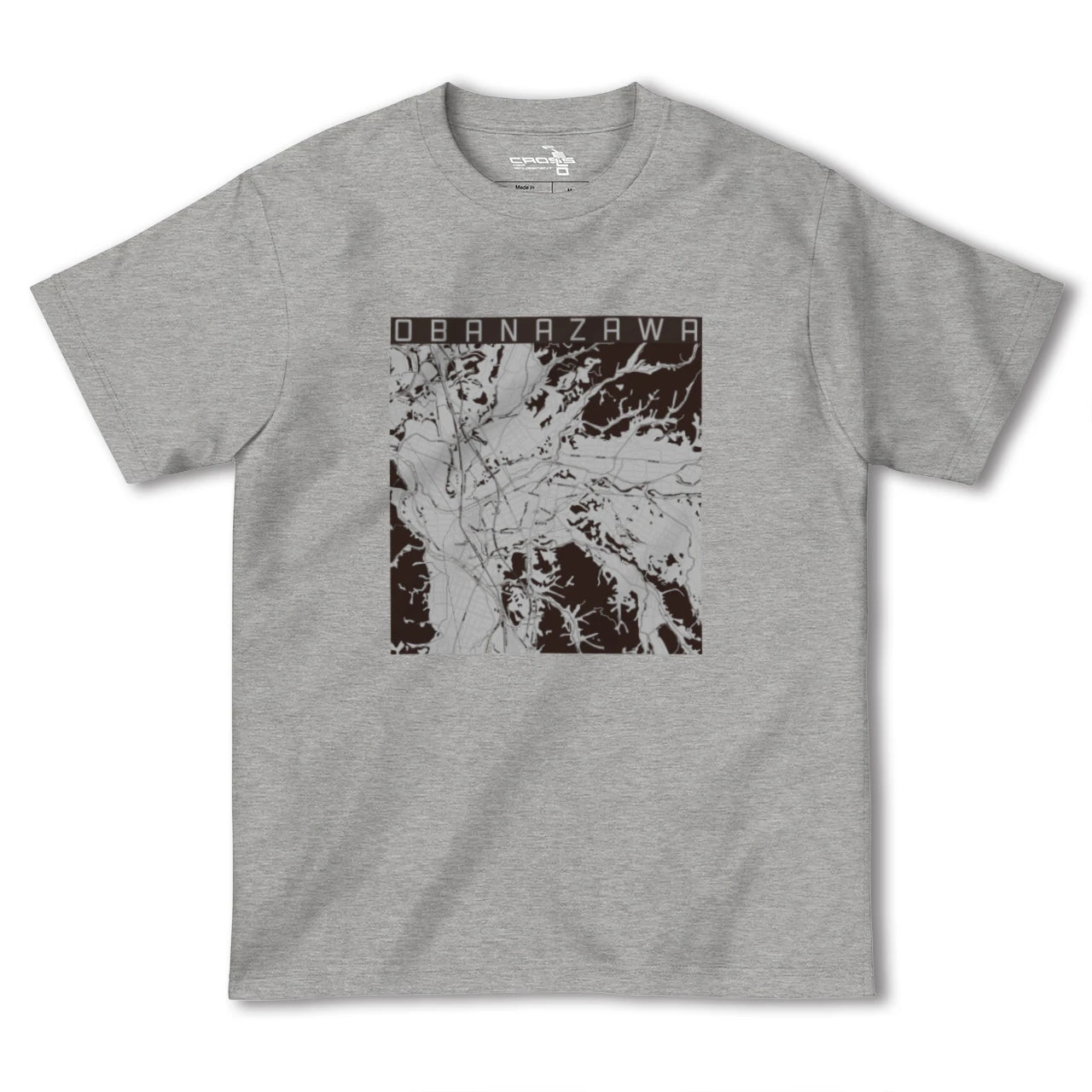 【尾花沢(山形県)】地図柄ヘビーウェイトTシャツ