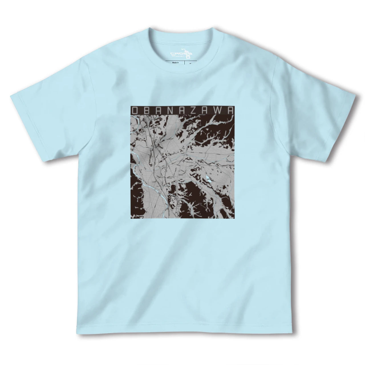 【尾花沢(山形県)】地図柄ヘビーウェイトTシャツ