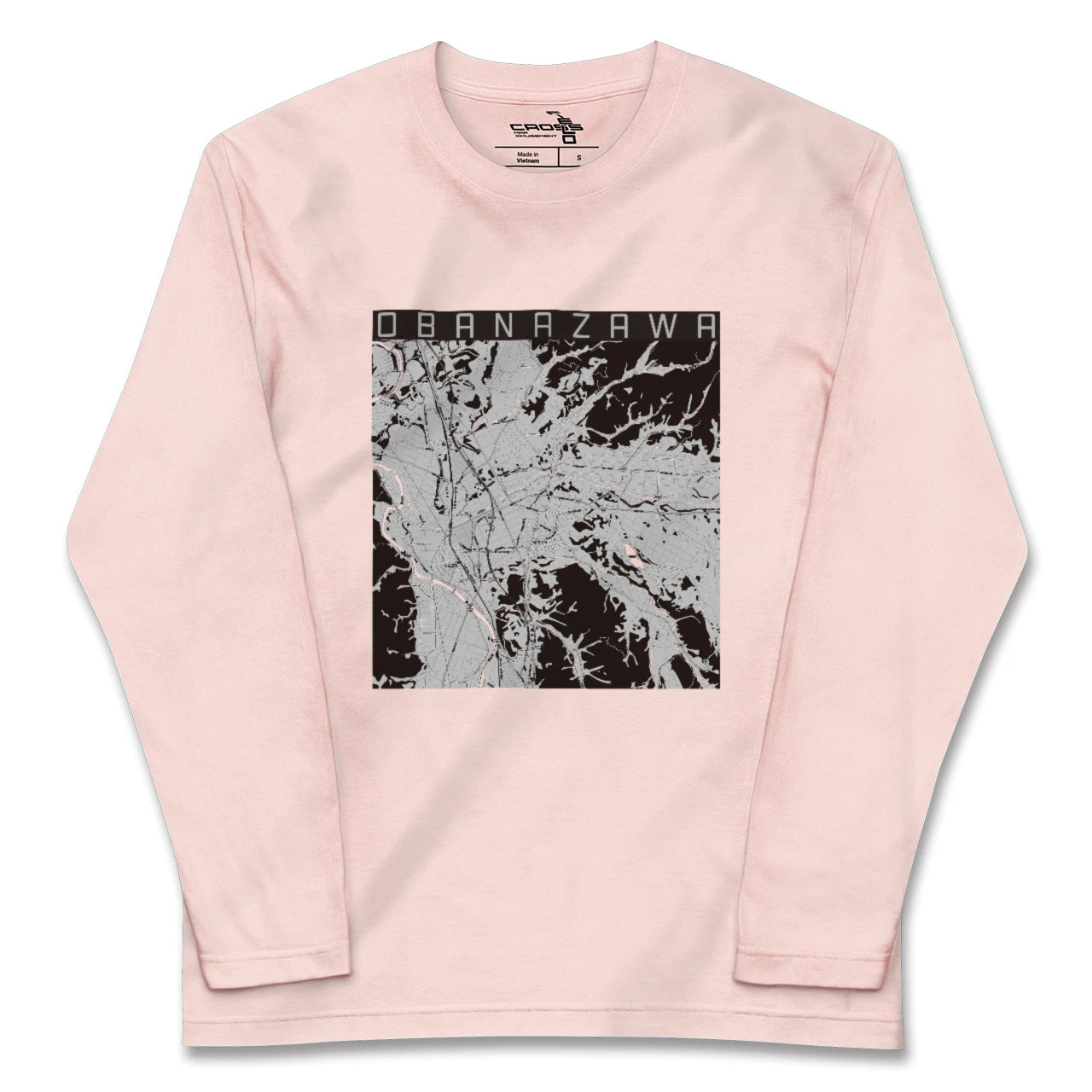 【尾花沢(山形県)】地図柄ロングスリーブTシャツ