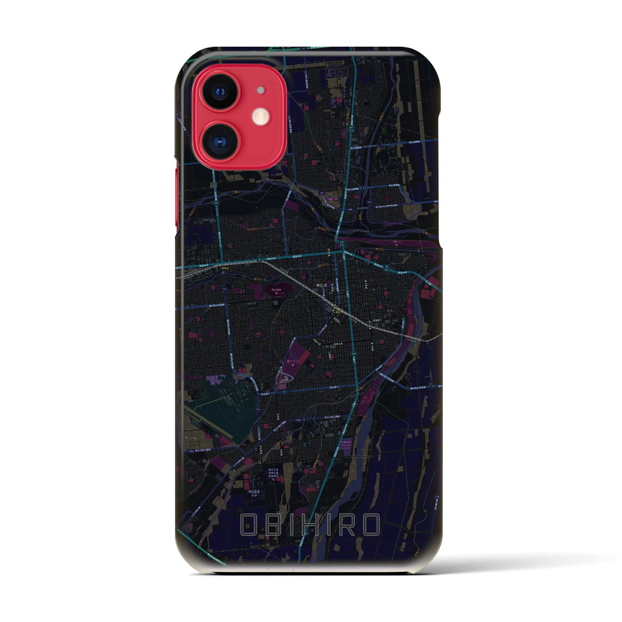 【帯広(北海道)】地図柄iPhoneケース(バックカバータイプ)