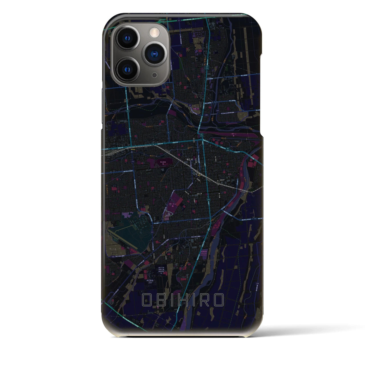 【帯広(北海道)】地図柄iPhoneケース(バックカバータイプ)