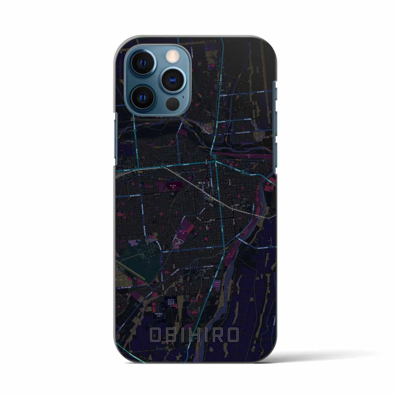 【帯広(北海道)】地図柄iPhoneケース(バックカバータイプ)