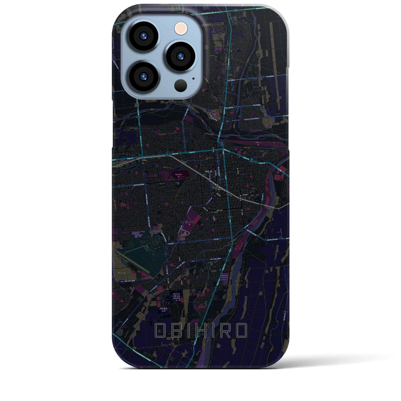 【帯広(北海道)】地図柄iPhoneケース(バックカバータイプ)
