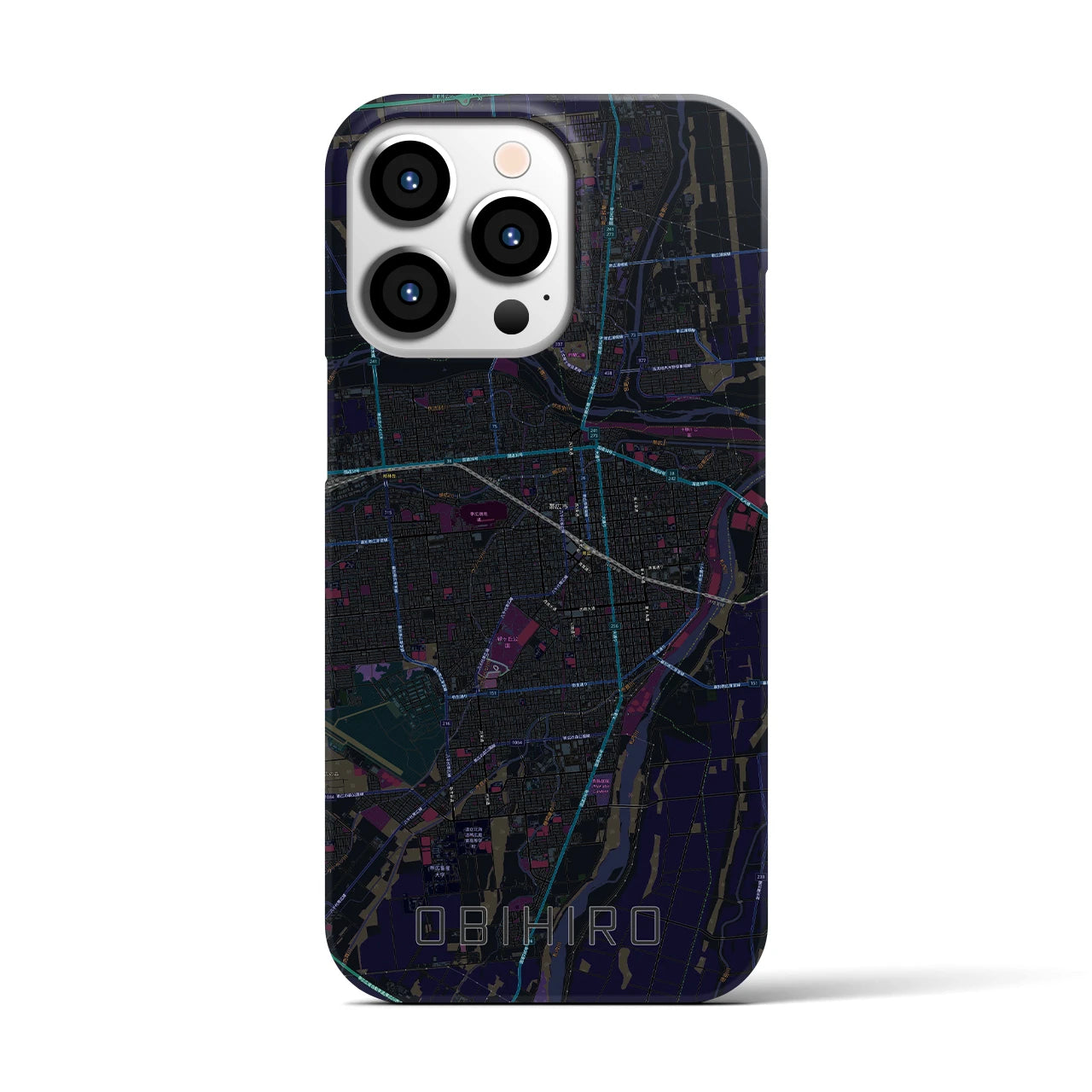 【帯広(北海道)】地図柄iPhoneケース(バックカバータイプ)
