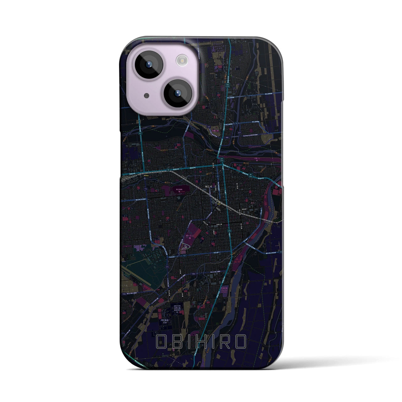 【帯広(北海道)】地図柄iPhoneケース(バックカバータイプ)