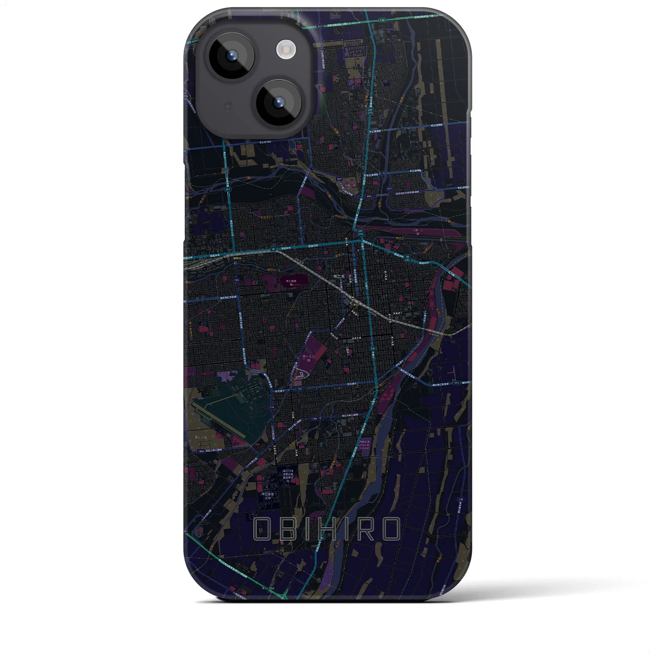 【帯広(北海道)】地図柄iPhoneケース(バックカバータイプ)