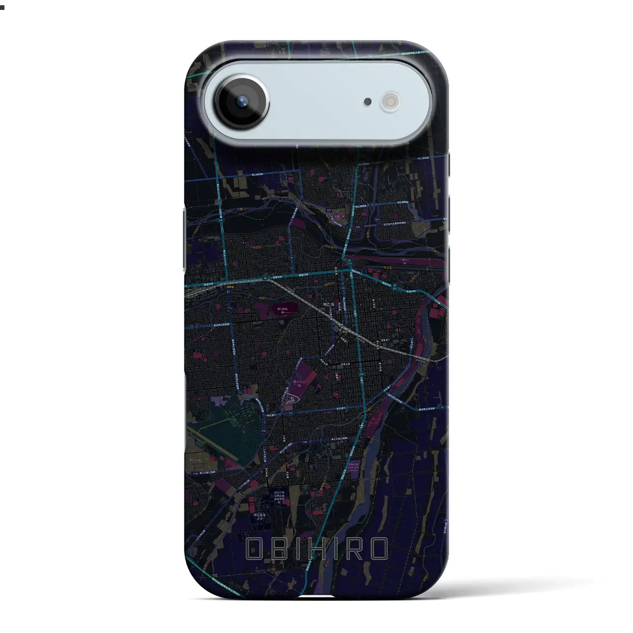 【帯広(北海道)】地図柄iPhoneケース(バックカバータイプ)