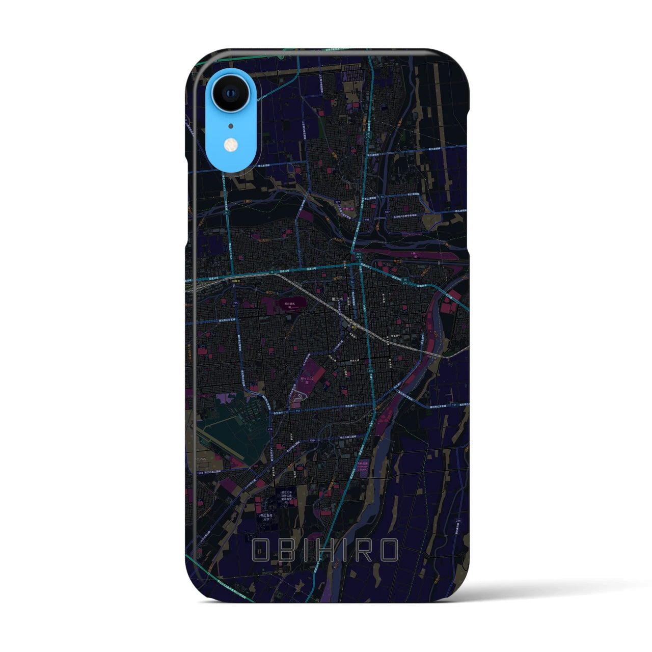 【帯広(北海道)】地図柄iPhoneケース(バックカバータイプ)