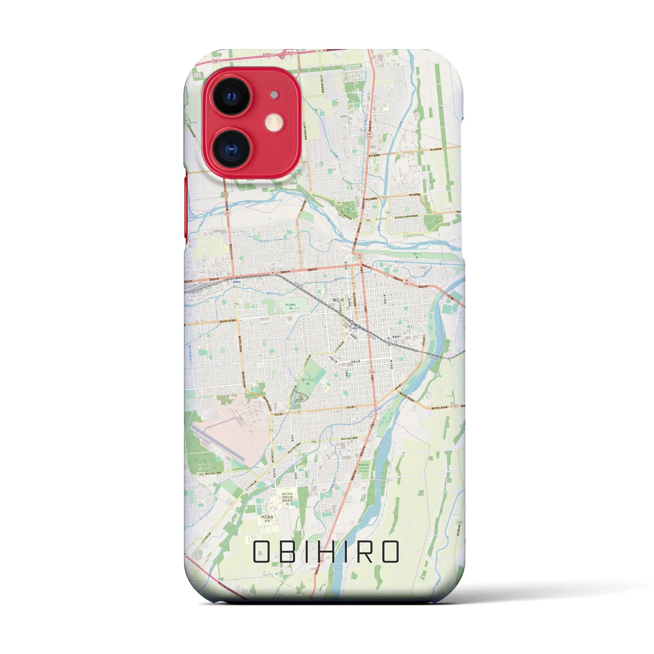 【帯広(北海道)】地図柄iPhoneケース(バックカバータイプ)