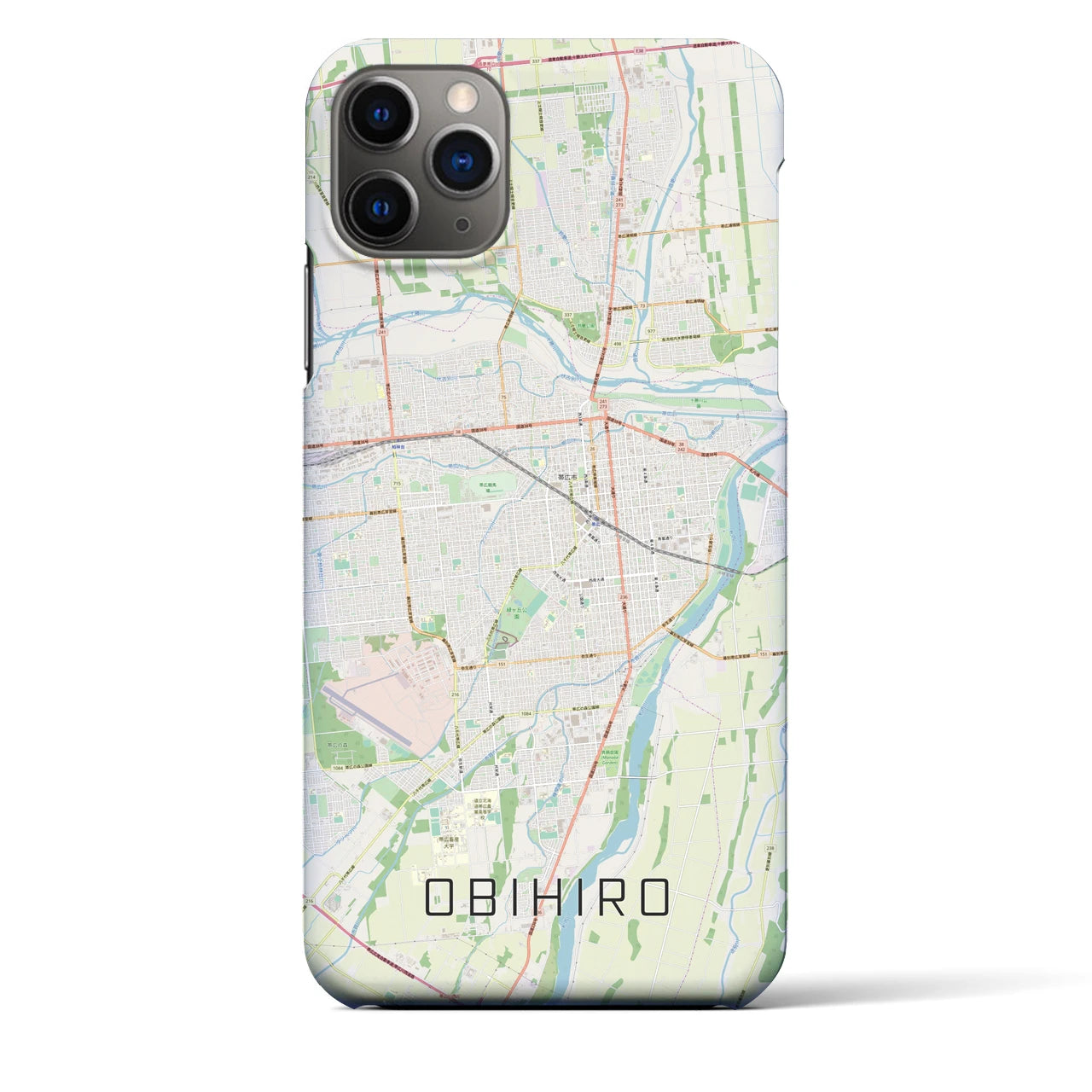 【帯広(北海道)】地図柄iPhoneケース(バックカバータイプ)
