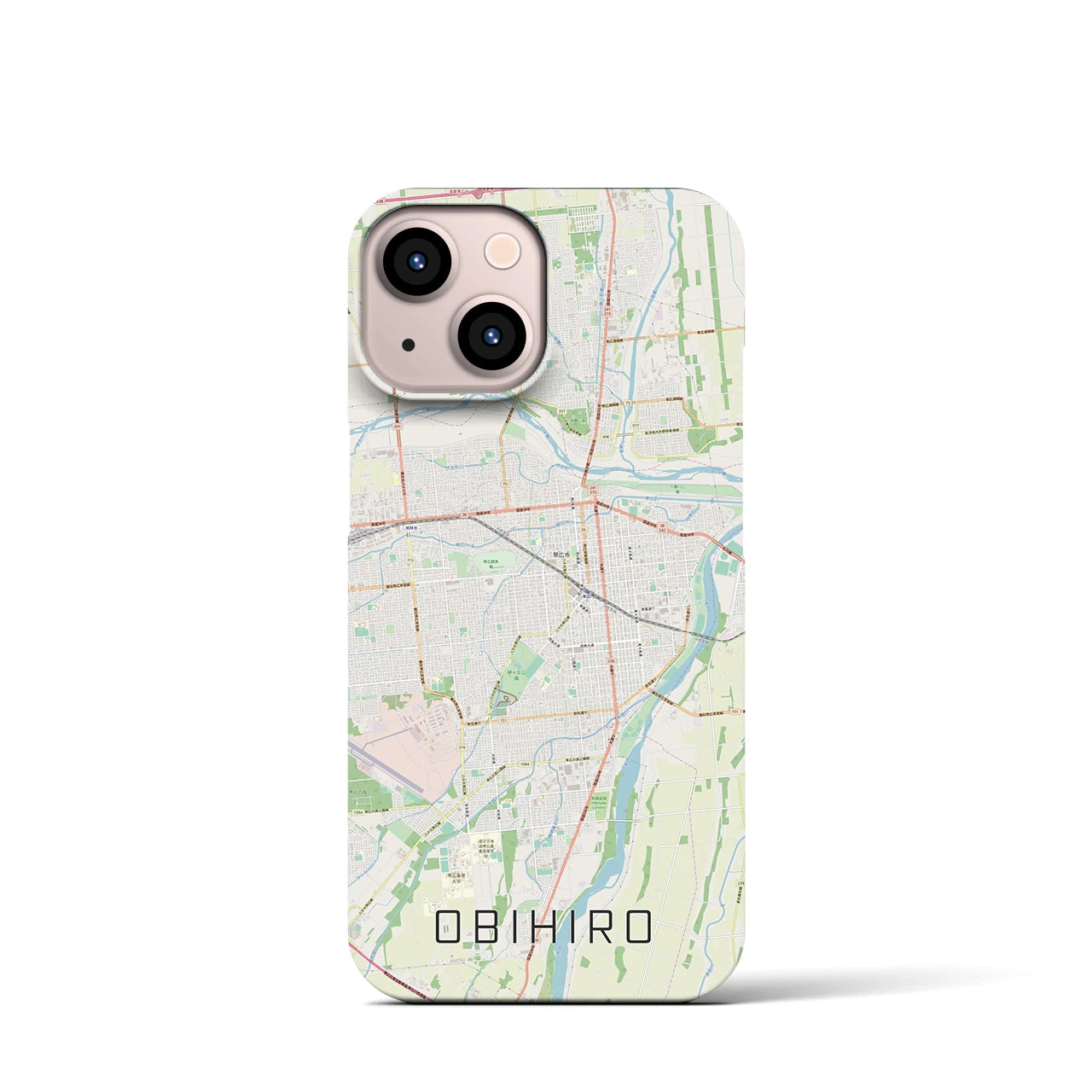 【帯広(北海道)】地図柄iPhoneケース(バックカバータイプ)