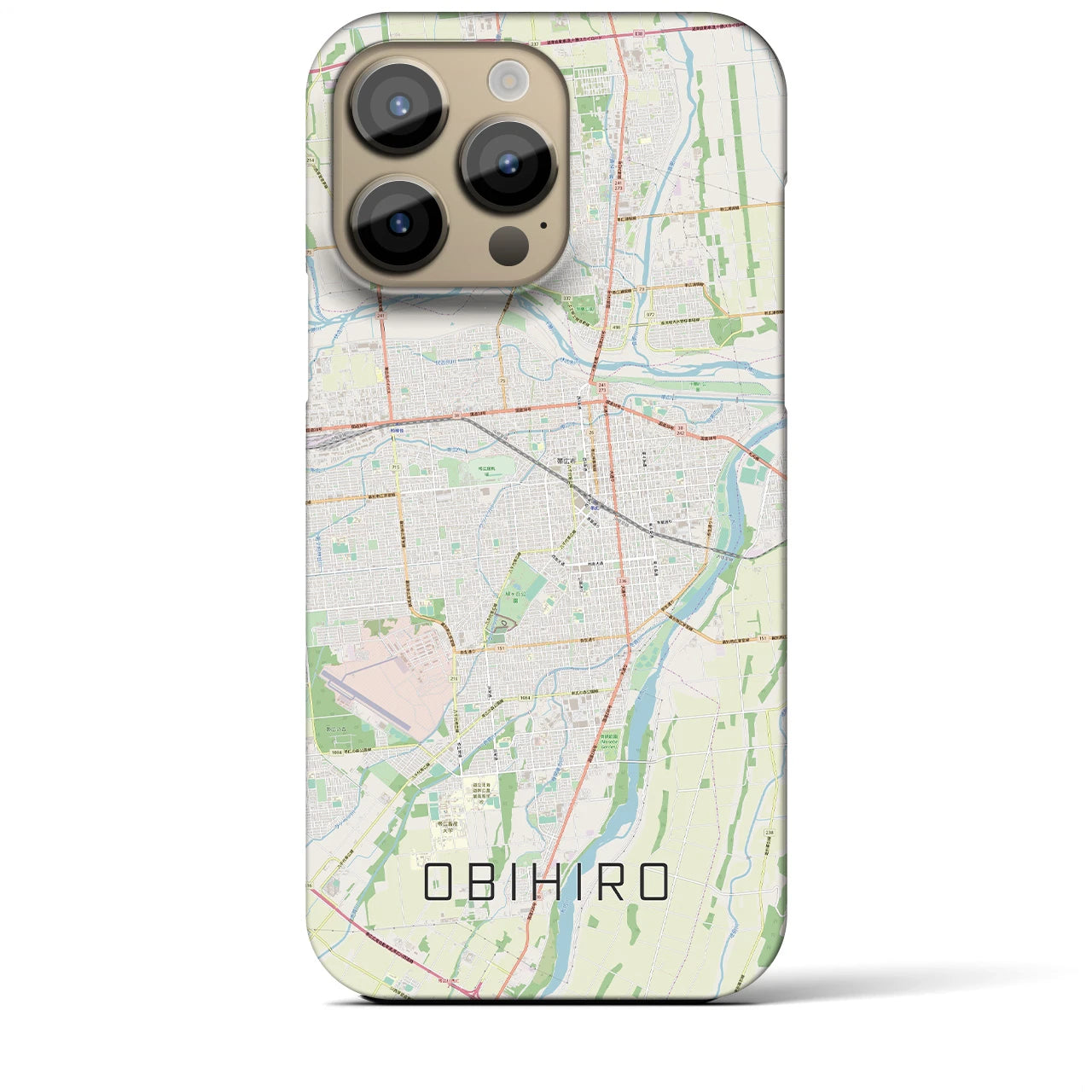 【帯広(北海道)】地図柄iPhoneケース(バックカバータイプ)