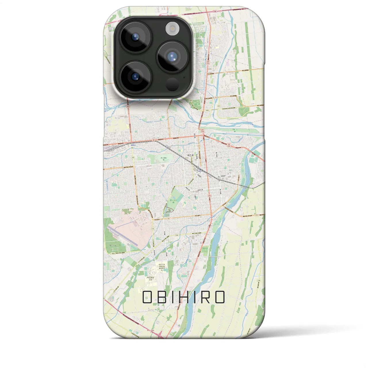 【帯広(北海道)】地図柄iPhoneケース(バックカバータイプ)