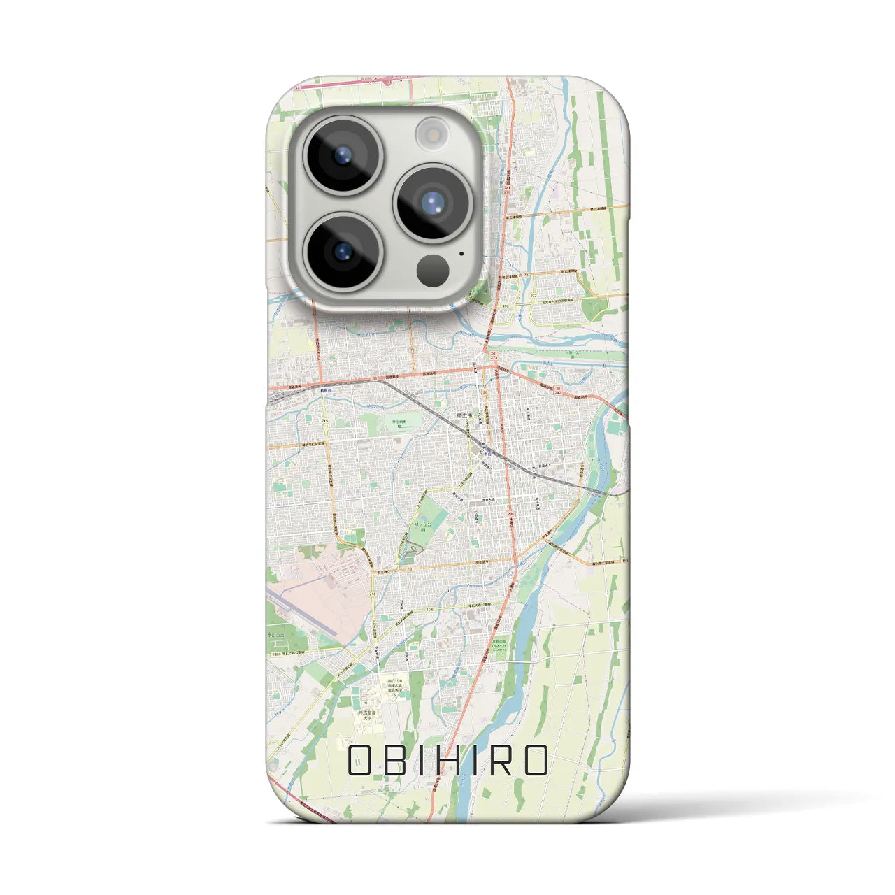 【帯広(北海道)】地図柄iPhoneケース(バックカバータイプ)