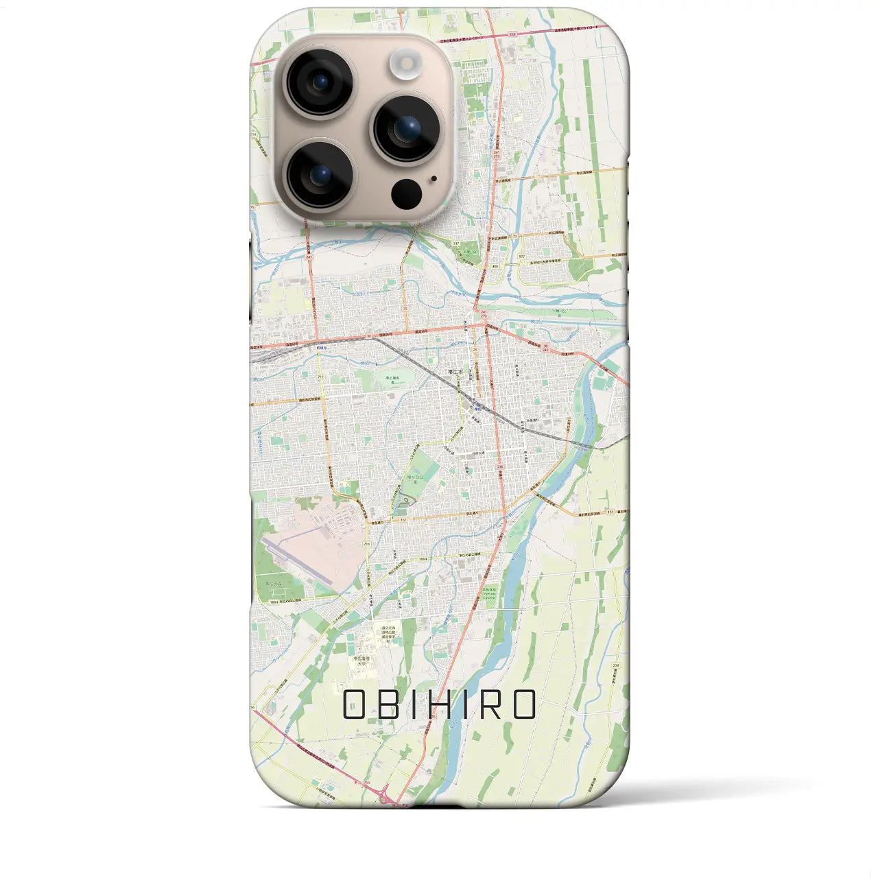 【帯広(北海道)】地図柄iPhoneケース(バックカバータイプ)