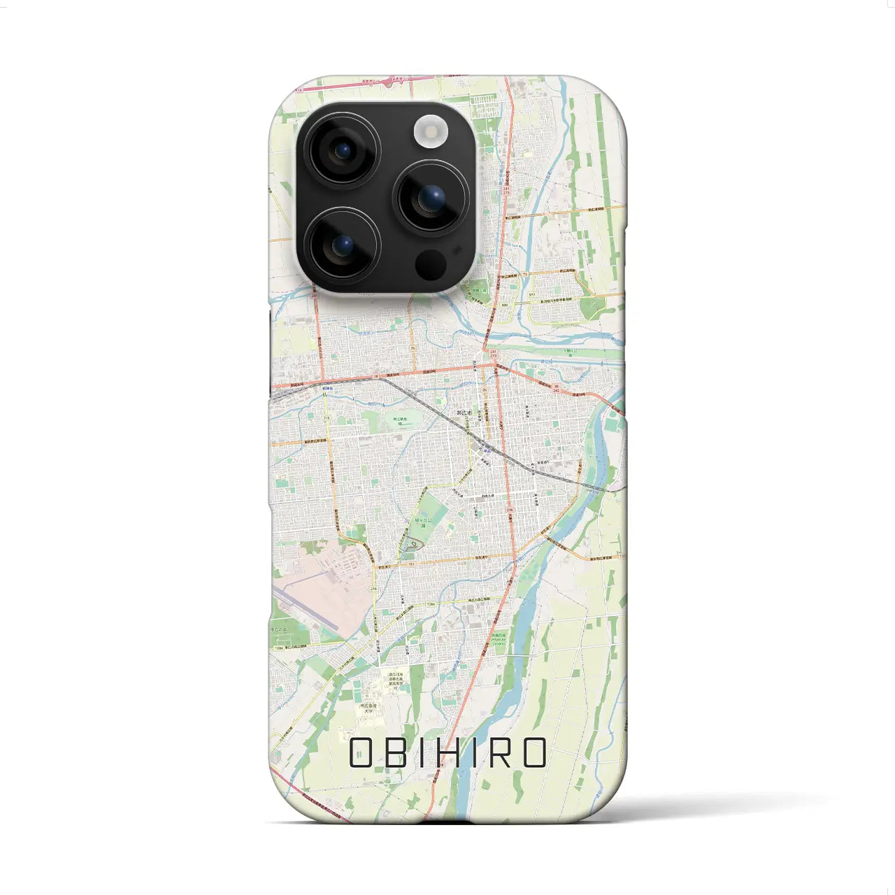 【帯広(北海道)】地図柄iPhoneケース(バックカバータイプ)