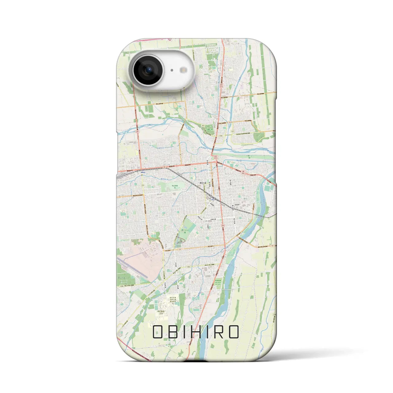 【帯広(北海道)】地図柄iPhoneケース(バックカバータイプ)
