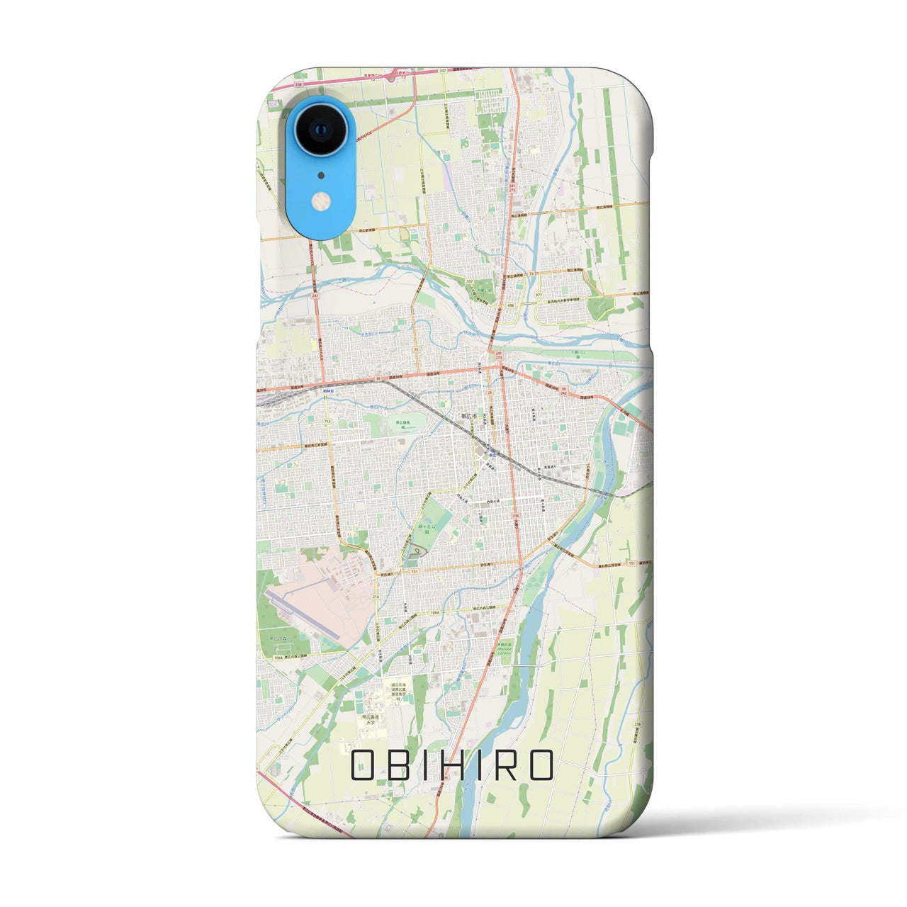 【帯広(北海道)】地図柄iPhoneケース(バックカバータイプ)